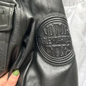 Harley Davidson Rare‎ 100% Leather Motorcycle Biker Jacket Medium thumbnail 2