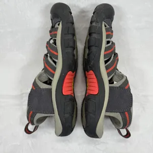 Keen Waterproof Water Newport Hiking Sandals Shoes Gray Orange Accent Size‎ 8 thumbnail 12