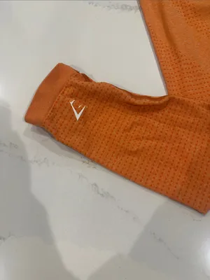 Gym Shark Orange Vital Leggings‎ size medium thumbnail 2