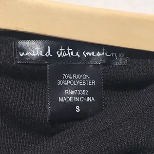 United States Sweaters Black Tunic Sweater‎ Pockets thumbnail 5
