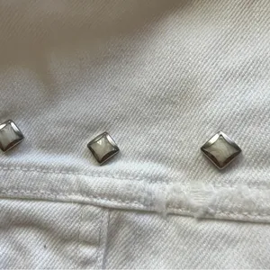 Levi's White Denim Jean Western Vest with Metal Accents NWT thumbnail 11