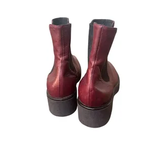 No. 6 Store Leather Ankle Chelsea Boots in Burgundy 10 women’s thumbnail 4