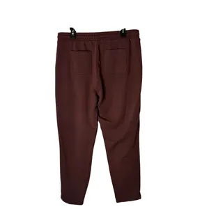 Old Navy Baby Terry Joggers Women Large Brown High Waisted Drawstring Athleisure thumbnail 3