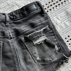 Tilly's RSQ Dark Gray Distressed Jean Shorts thumbnail 7