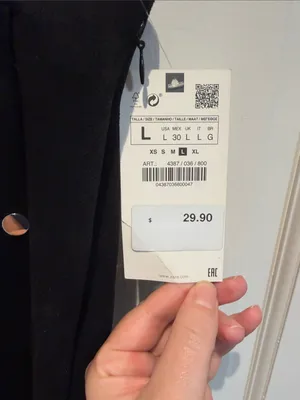 Zara Black Mini Wrap Skort thumbnail 2