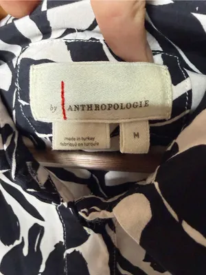By Anthropologie Tiered Shirt Dress Size Medium thumbnail 9