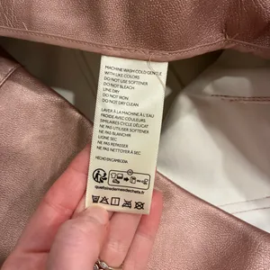 NWT Maeve x Anthropologie Colette Crop Metallic Faux Leather Ruffle Pant Size 33 thumbnail 7