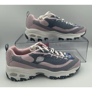 Skechers D'Lites Women Navy Pink Running Walking Sneakers Women’s 8 SN 11955 New thumbnail 5