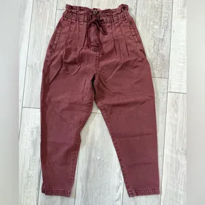 Free People Margate Pleated Indiepop Paper bag Trouser Pant size xs thumbnail 4