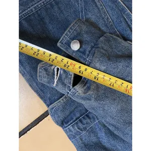 vintage 80s Womens Chore Denim Jacket S Boho Festival Barn Farm w/yellow spots thumbnail 10