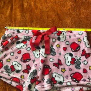 Medium Fuzzy Snoopy Shorts Pink thumbnail 5