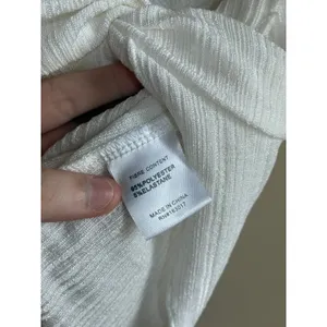 Princess Polly Twist Front Handkerchief Crop Top 2 White Women Ribbed Cami thumbnail 4