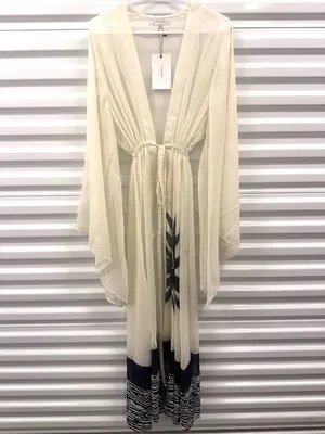 Diarrablu Sirene Kimono Baya Navy Womens Size Large thumbnail 9