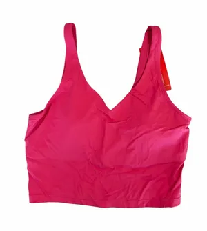 The Gym People NEW Women's Pink Built In Bra Exercise Top Size Small #260242 thumbnail 1