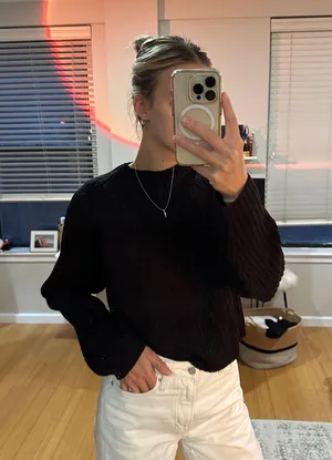 Black H&M Sweater Knit thumbnail 1