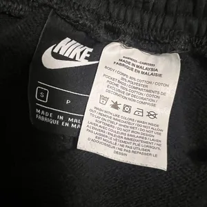 Nike Air Black High Rise Fleece Lounge Shorts Embroidered Logo Small thumbnail 4