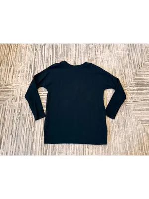 Nike women's small black/metallic silver thick sweatshirt MSRP $70 thumbnail 5