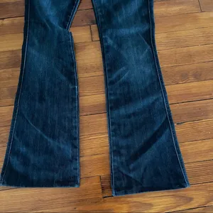 7 For All Mankind Jean Size 28 A Pocket Flare Cross Stitch thumbnail 6