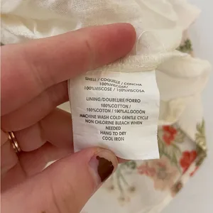 EUC O’Neill women’s white floral lined loose neck crossed strap mini dress XS‎ thumbnail 8