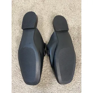 New Steve Madden Black Square Toe Horsebit Mule Loafers Size 10 thumbnail 5