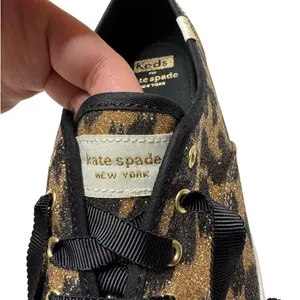 Keds x Kate Spade Leopard Glitter Champion Sneakers Size 7 thumbnail 9