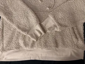 No Boundaries Cream Sherpa Zip-Up Hoodie thumbnail 3