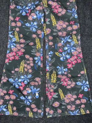 Anthropologie x Wrangler Wanderer High Rise Flare Jeans Floral Sz 28 x 32 Retro thumbnail 5