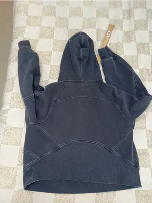 Lululemon Scuba Oversized 1/2 Zip Hoodie Black XS/S‎ thumbnail 4