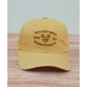 Disney Adults Unisex Hat Cap Yellow Adjustable Vintage Mickey Mouse 71 One Size thumbnail 2