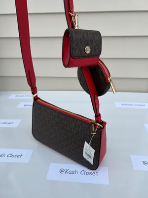 Michael Kors Jet Set Travel SM Crossbody With Tech Attach -Flame thumbnail 2