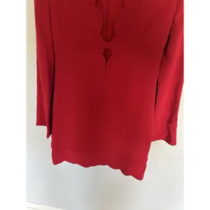 ALC Red Scallop Eva V-Neck Mini Dress Size 4 Designer Special Occasion Sexy thumbnail 5