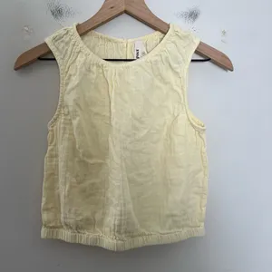 PACT- Double Gauze Bubble Hem Top Yellow Size XS thumbnail 3