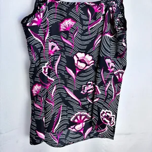 Daniel Rainn Anthropologie Floral Eyelet Cami Tank Top Black Pink Size Small S thumbnail 10