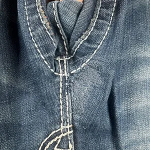 Rock Revival Jen Boot Cut Jeans Womens 31 Stretch Denim Blue Studded Flap Pocket thumbnail 6