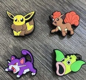 Pokemon Characters Video Games Charm For Crocs Shoe Charms - 4 Pieces thumbnail 2
