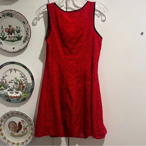 Rihoas Red Hearts Square Neck Mini Dress thumbnail 6