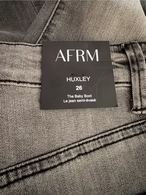 AFRM Huxley The Baby‎ Boot Jeans Sz. 26 NWT thumbnail 4