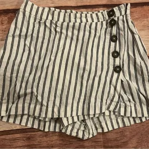 Altar’d State women’s navy/white pin striped skirt size medium thumbnail 1