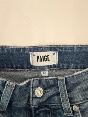PAIGE Wide Leg Cuffed Jeans thumbnail 4