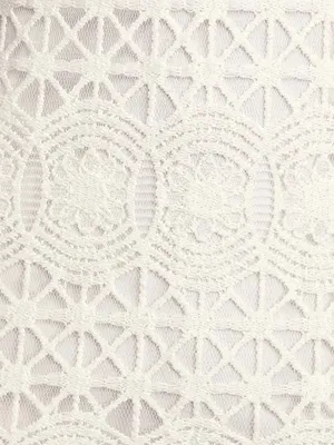 Lulus Love You For Eternity White Crochet Lace Shift Dress Size Small Like New thumbnail 4