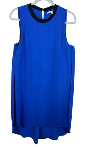 Rachel Rachel Roy Royal Blue Sleeveless‎ Line High Slit Midi Dress Size Large thumbnail 1