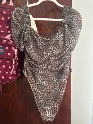 SheIn Leopard Print Bodysuit thumbnail 1