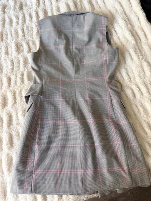 Bershka plaid trench vest thumbnail 2