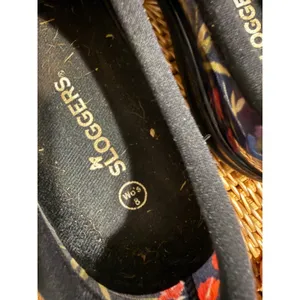 Sloggers Women Navy Blue Floral Waterproof Garden Shoes Rain Clogs Size 8 thumbnail 6