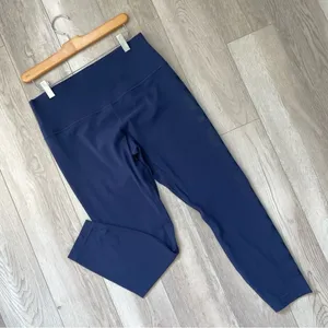 Lululemon Align Leggings 25" graphic pant womens Navy Blue (size 12) athleisure thumbnail 1