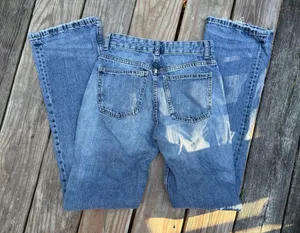 ZARA Distressed Denim Jeans Size 32 thumbnail 4