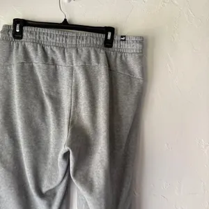 Puma Women's Gray Sweatpants Joggers Size L Logo Drawstring‎ Cuffed Athletic thumbnail 6