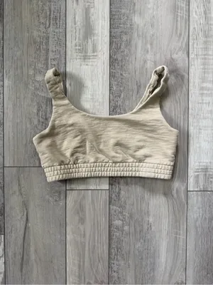 Madewell MWL Sweatshirt Earthy Cottage 100% Cotton Light Support Bralette large thumbnail 7