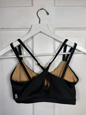 Buffbunny Seamless Strappy Lasercut Sports Bra in Black W2533 Sz S thumbnail 5