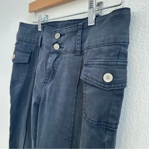 Brandy Melville John Galt Y2K low rise flare twill pants thumbnail 5